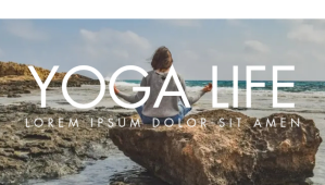 yoga and fitness blog header design template