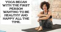 YOGA AND HEALTHY QUOTE TEMPLATE Facebook Ad