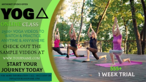 Yoga and morning walk YouTube Thumbnail template