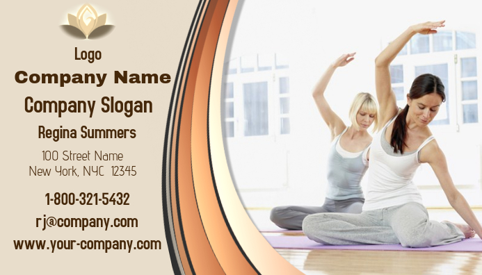 Yoga Visitenkarte Vorlage Postermywall