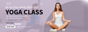 Yoga Class Facebook Cover Facebook-Cover template