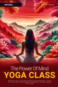 Yoga Class Poster template