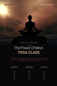 Yoga Class Poster Template