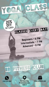 Cinzento Yoga Class Promotion Instagram Story Template