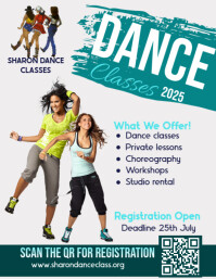 Yoga Classes Ad Flyer template