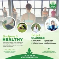 Yoga Classes Ad Template for Promoting Yoga and Meditation Sessions Persegi (1:1)