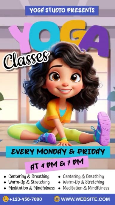 Yoga Classes Instagram Reel template