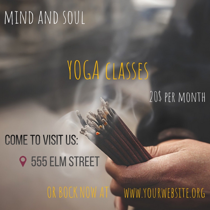 Yoga classes Template | PosterMyWall