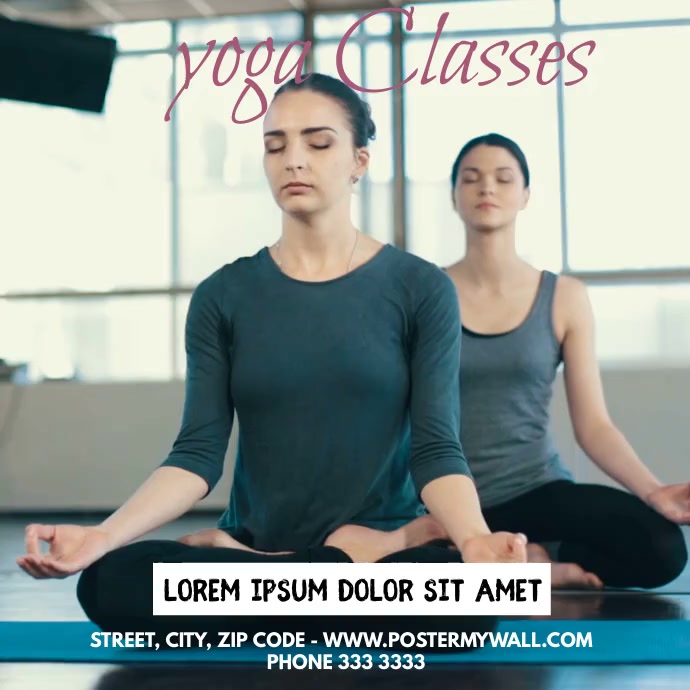 Yoga Classes Instagram-opslag template