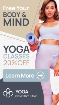 Yoga Classes Instagram Story – Wellness Fitness Studio Discount Template