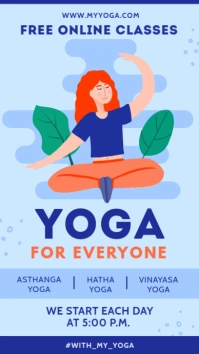 Yoga classes Instagram story template