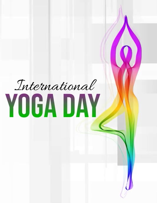 Yoga Day, International Yoga Day Flyer (US Letter) template