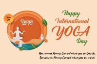 Yoga Day Étiquette template
