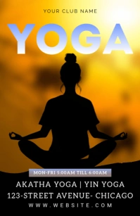 yoga Meia página larga template
