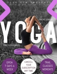 Yoga Fitness Class Video Flyer Template