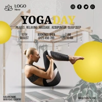 Yoga Fitness Studio Publicação no Instagram template