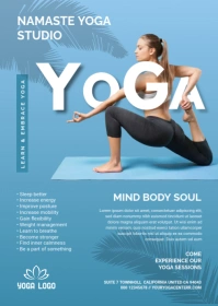 Yoga Flyer A6 template