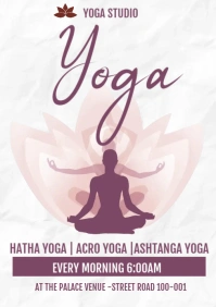 Yoga Flyer Template A3