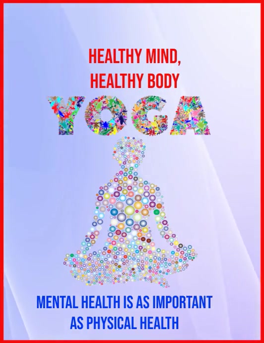 Collaborative Body Poster Healthy Body Healthy Mind Poster