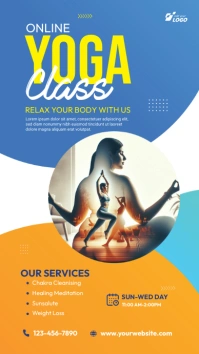 Yoga Free Sessions Instagram Story template