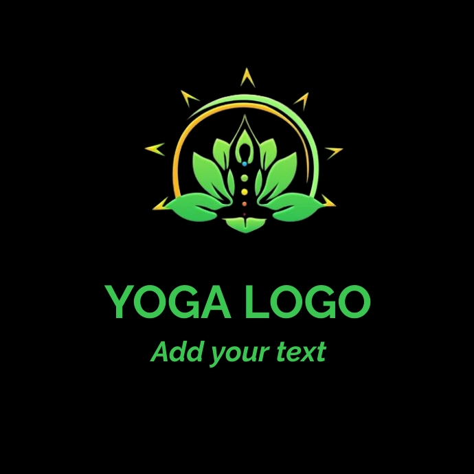 yoga logo Logotyp template