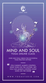 Yoga Meditation Class Ad Digital Display (9:16) template