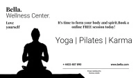 Yoga Online Class Facebook Video Cover template