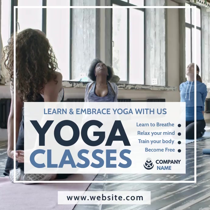 yoga online classes advertising Template | PosterMyWall