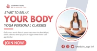 yoga personal training facebook advertising p template