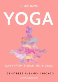 Yoga posters A3 template