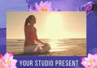 Yoga presentation exercice video A4 template