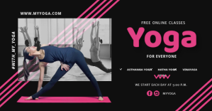 yoga social media Facebook-annonce template