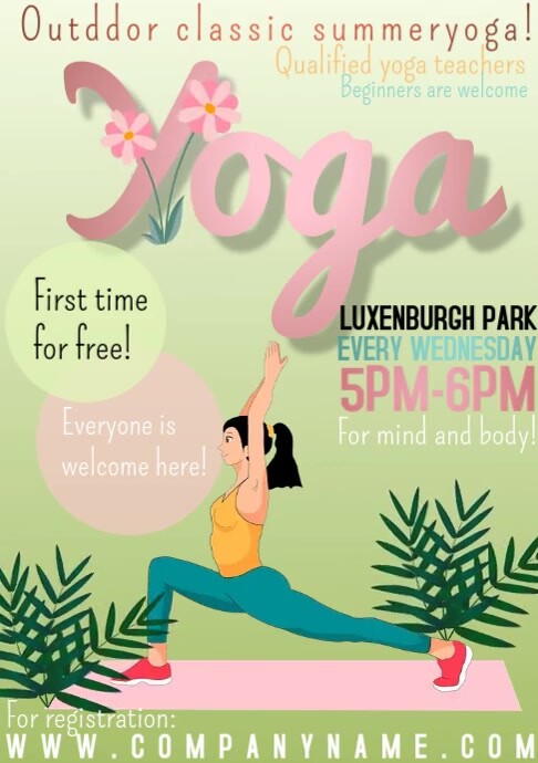Yoga Template Poster PosterMyWall
