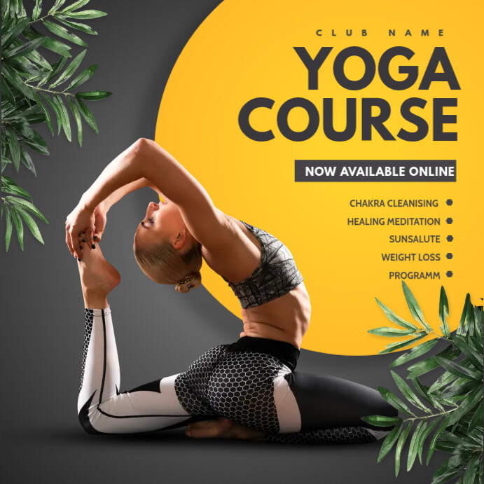 Yoga templates,meditation,fitness Instagram Post