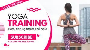 Wit yoga training youtube thumbnail design templa YouTube Thumbnail Template