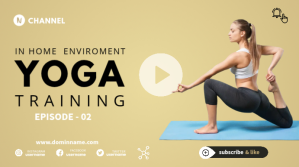 Yoga Training YouTube thumbnail template