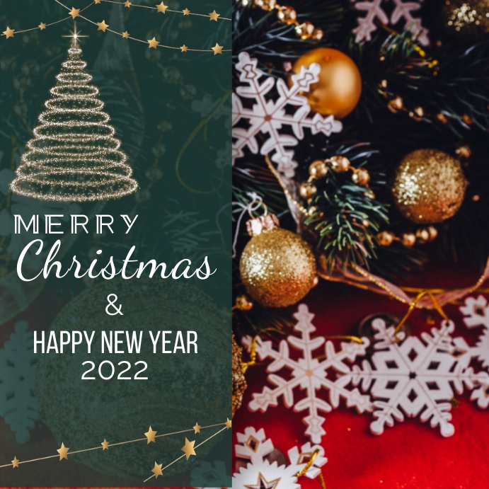 Last Post Day Christmas 2022 Merry Christmas & Happy New Year 2022 Template | Postermywall