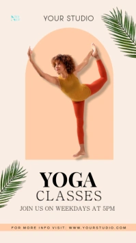 Yogo Fitness Poster/Flyer Digital Display (9:16) template