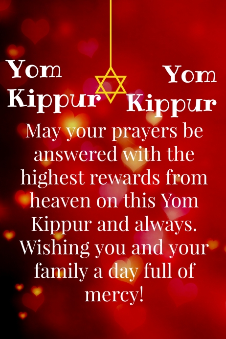 Yom Kippur Template | PosterMyWall