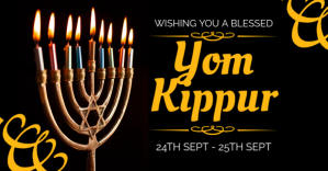 Yom Kippur Facebook Post template