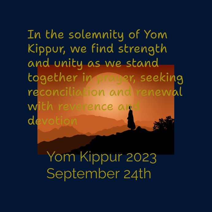 Copy of Yom Kippur greetings PosterMyWall