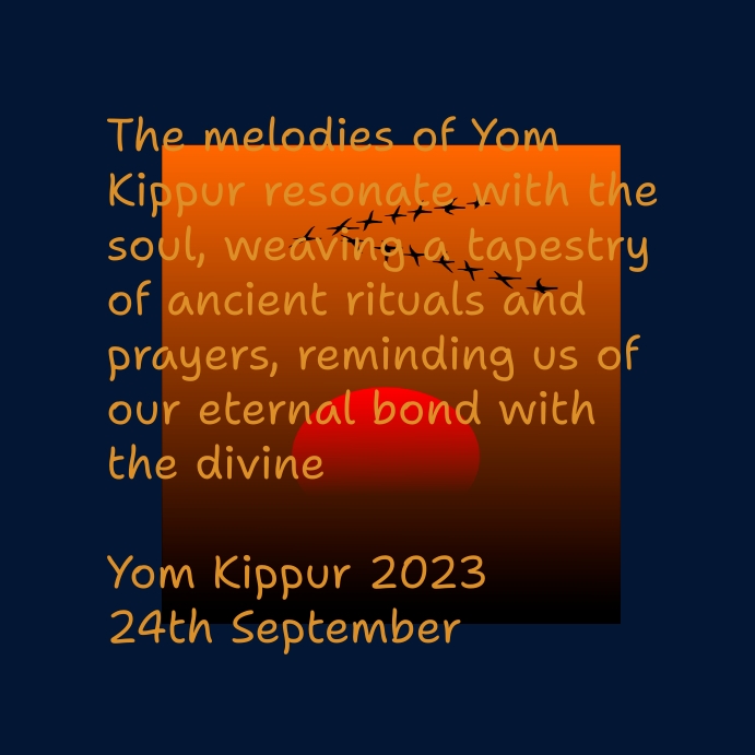 Yom Kippur greetings Template PosterMyWall Yom Kippur greetings Template PosterMyWall