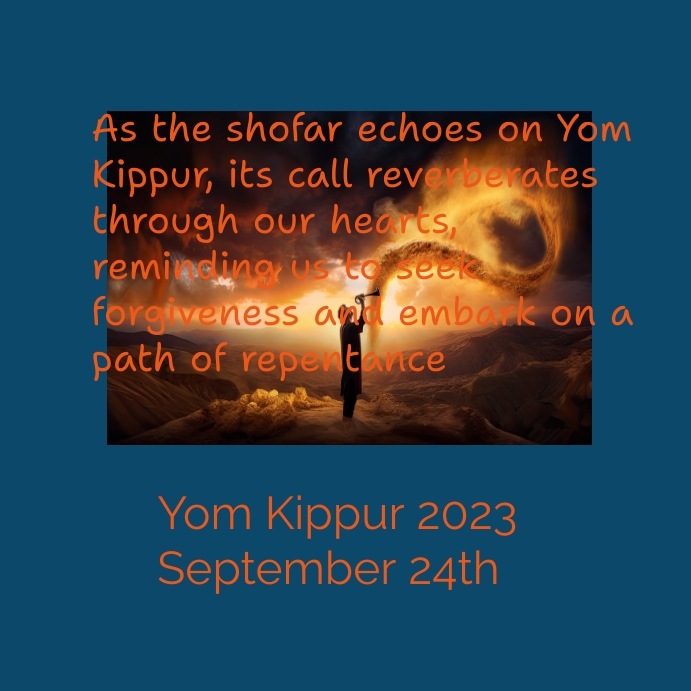 Yom Kippur greetings Template PosterMyWall Yom Kippur greetings Template PosterMyWall
