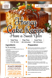 Cake Recipe Format Donuts recipe poster Template | PosterMyWall