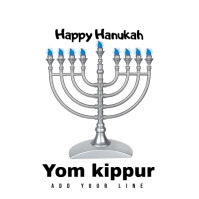 White Yom Kippur Logo Logo Template