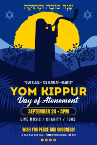 Yom Kippur Poster โปสเตอร์ template