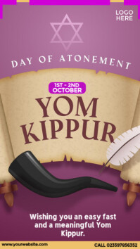 Yom Kippur Template Instagram Story