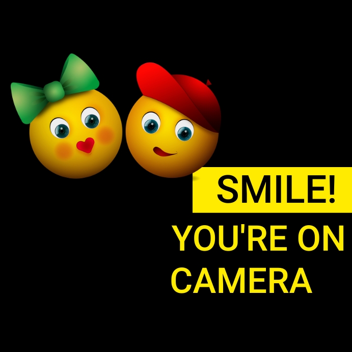 YOU'RE ON CAMERA Instagram Post template