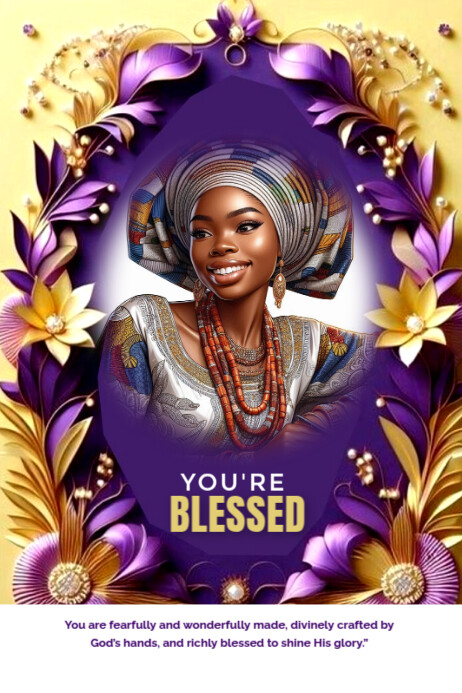 Copy of You're blessed | PosterMyWall