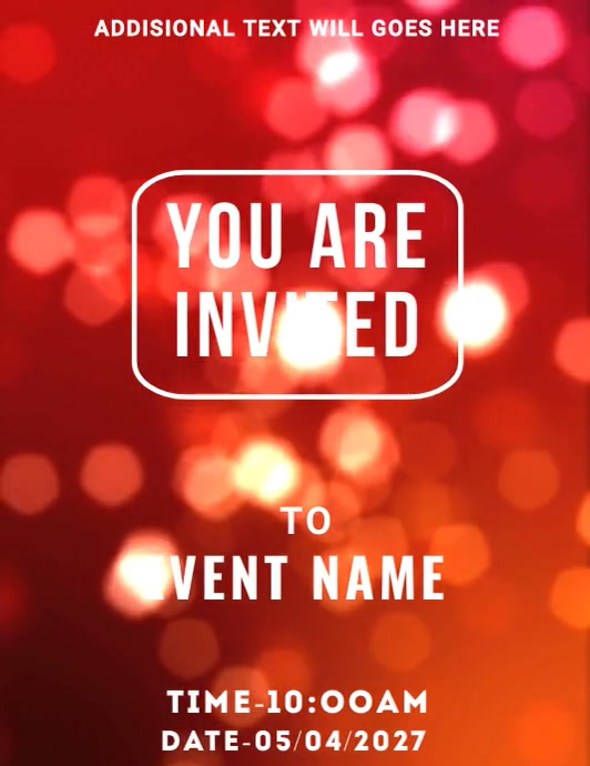 You are invited Template PosterMyWall